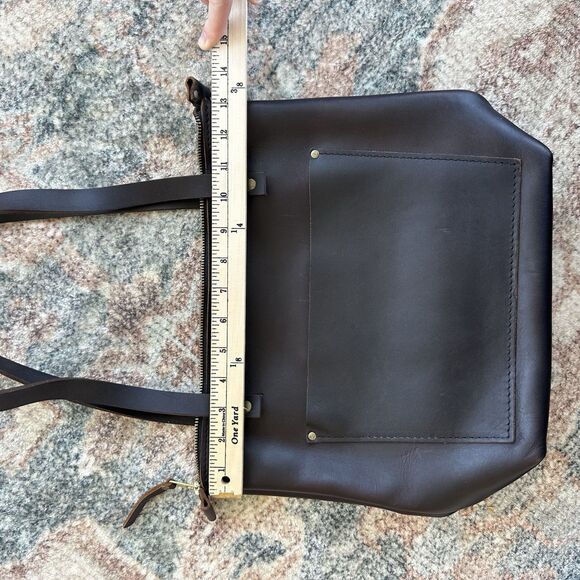 Portland Leather Goods Medium Classic Tote Handbag In Grizzly - Picture 7 of 11